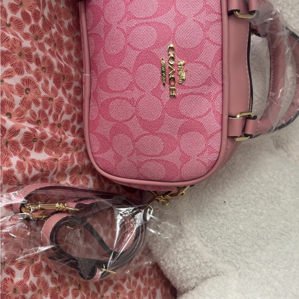 Coach Signature Pink Crossbody Bag